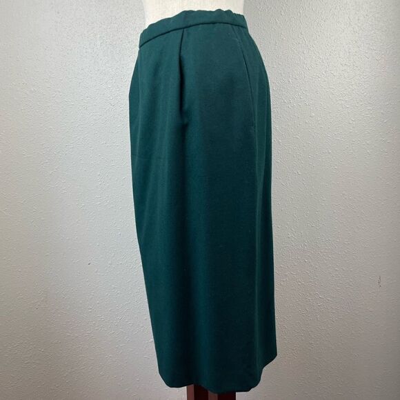 Pendleton Green Wool Skirt Size 8 EUC - Picture 3 of 7